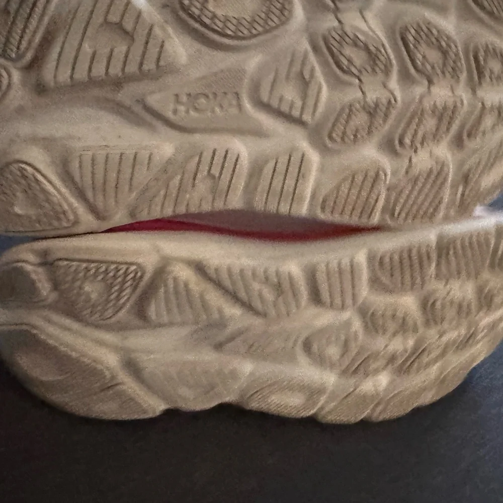 HOKA Clifton 10 Women’s Size 9 b White Electric Rose WTLC - Picture 7 of 14